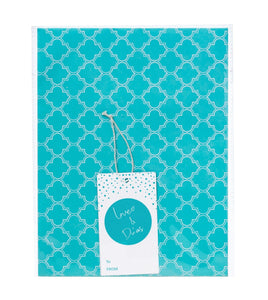 Love & Du'as Gift Wrap and Tag - Aqua | Gift Wrapping