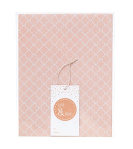 Love & Du'as Gift Wrap and Tag-Blush | Gift wrap