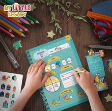 Load image into Gallery viewer, My Little Legacy is a Ramadan Journal &amp; Activity Book, specially designed to take your child on an educational and interactive journey of Ramadan and the Qur’an to inspire personal development and growth in their knowledge and character.
