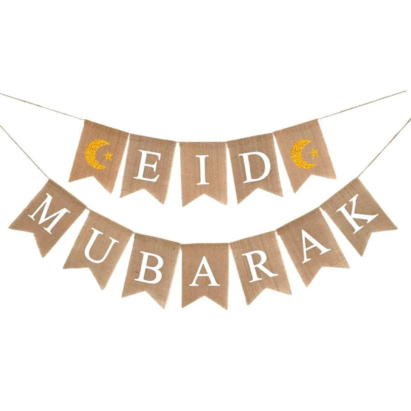 Burlap Bunting: The Perfect Decoration For Eid Mubarak