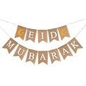Eid Mubarak Burlap Bunting: The Perfect Decoration For Your Celebration