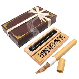 Oud Bakhoor Incense Burner with Cambodian Incense 20 Sticks 10.5 cm Corporate Promotional Gift