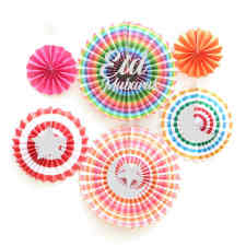 Eid Mubarak Paper Fans | Ramadan & Eid Paper Fan Decoration 