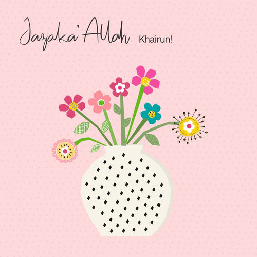 Jazaka' Allah Khairun | welcome cards