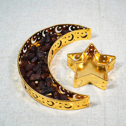 Crescent Moon & Star Tray | Gold Tray