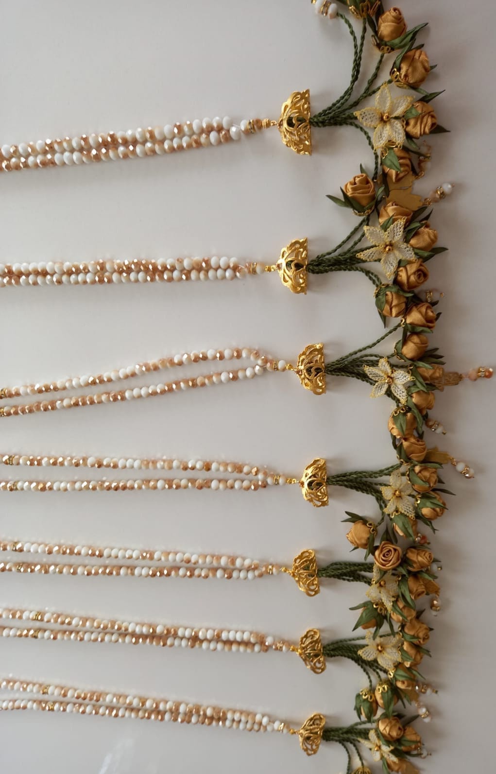 Beige Gold Rose Tasbih | Tasbih Dua