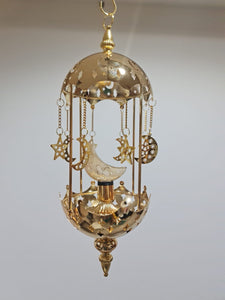 Hanging Noor Lantern - Eid Mubarak Ramadan LED Night Light Lantern,